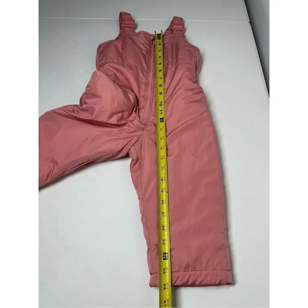 Old Navy Water-Resistant Snow Bib for Toddler Girls Pink Size 2T